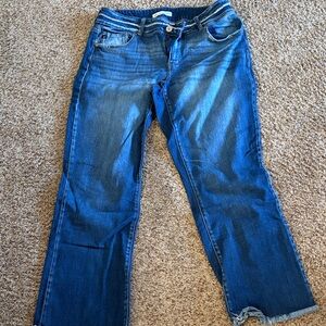 KanCan Deep Blue Straight Leg Jeans